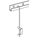 Schuifveer voor 3 mm stangen