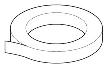 afplakband 24 mm breed watervast hittebestendig 50 meter
