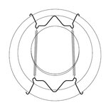 bordenhanger 25-35cm kleur messing