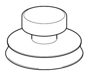 glaszuigertje diameter 83 mm