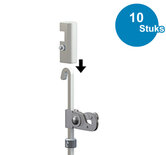 BLOKKERINGSBLOKJE, WIT, 4mm, per 10 stuks 9.4290