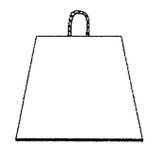 plakhanger papier 0,6kg 100 stuks