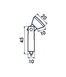 plafondbevestiging zelfklemmend 1,2 mm DO1NI zilver