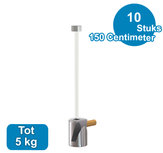 SET TWISTER 2 mm 150cm + OPHANGHAAK ROND MESSING, max. 5kg per 10 stuks 9.6671 SET TWISTER 2 mm 150cm + OPHANGHAAK ROND MESSING, max. 5kg per 10 stuks 9.6671
