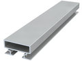 back frame rail 15 mm 300 cm zilver geanodiseerd
