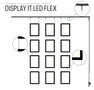 display it LED aansluitset flex