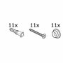  rail installation kit 300 cm (11 x clip/screw/plug)