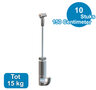 SET TWISTER 2 mm 150cm + LOQQER, max. 15kg, per 10 stuks 9.6669