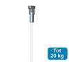 set twister 2 mm 150cm + ophanghaak rond messing, max. 5kg per stuk