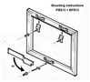 Antidiefstal onderdelen voor 100 houten fotolijsten tot 60x80cm. BULK-PACK + 1x art. 423