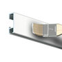 click rail wit primer 4 meter incl. bevestigingsmateriaal en 50 twister hooks per 4 sets