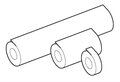 dubbelzijdig plakband zuurvrij 610 mm breed rol 10 m